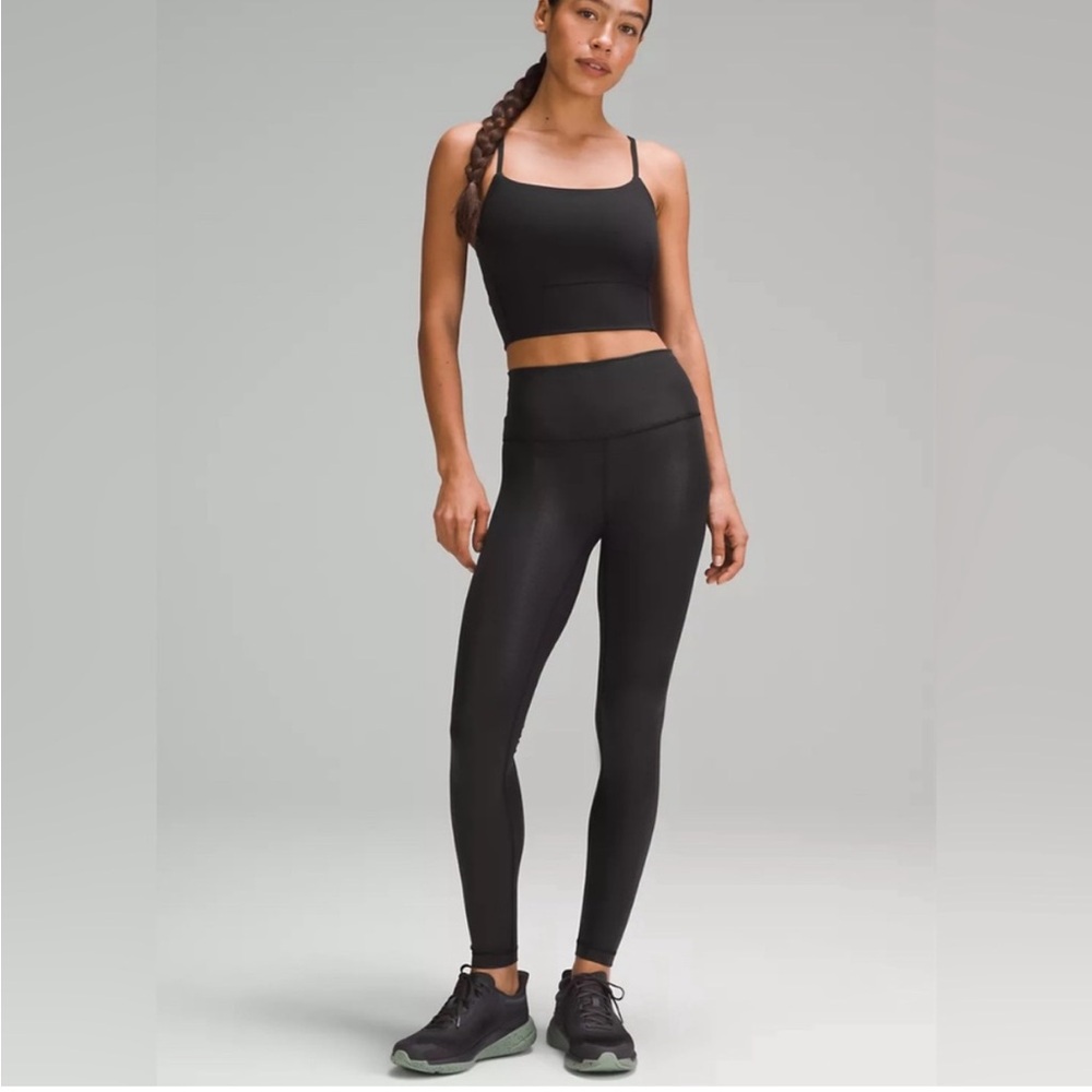 Wunder Train High-Rise Tight 25" Black Radiate Foil